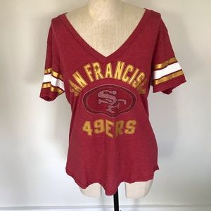 NFL Tops | Nfl San Francisco 49ers Bling Jersey T Shirt Med | Poshmark